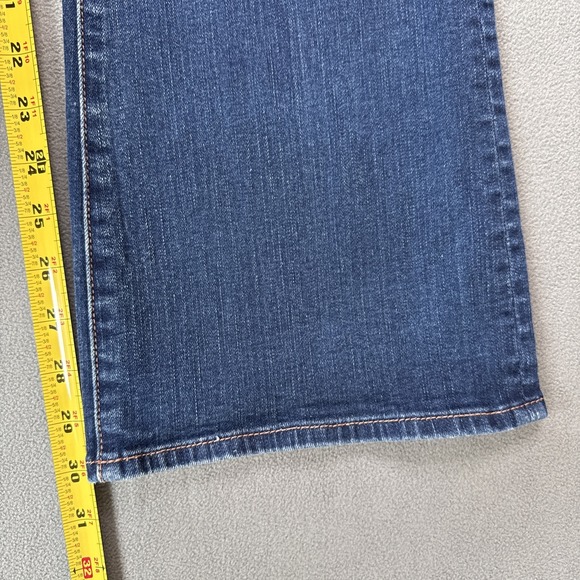 American Eagle Jeans Womens 8 Blue Kick Boot Mid Rise Super Stretch Medium Wash - Picture 9 of 13